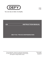 Defy Side-by-Side Black Glass Fridge-Freezer – DFF413 Owner's manual