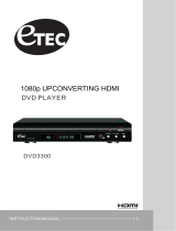 Etec DVD3300 User manual