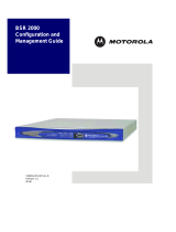 Motorola BSR 64000 Configuration And Management Manual