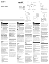 Sony SS-CS310CR Operating instructions