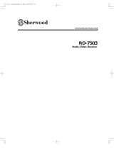 Sherwood RD-7503 Operating Instructions Manual