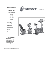 Spirit 16116605 CU800 Owner's manual
