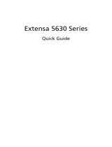 Acer Extensa 5630 Quick start guide