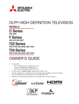 Mitsubishi Electric WD-57734 User manual