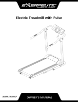 Exerpeutic 1020H Owner's manual