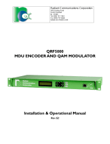 Radiant Communications QRF-5000-Rackmount Rev G2 User manual