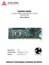 ADLINK Technology NuPRO-A40H User manual