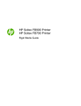 HP Scitex FB500 Industrial Printer User guide