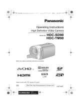 Panasonic HDCTM90EB Owner's manual