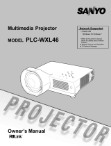 Sanyo PLC-WXL46 Owner's manual