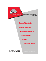 Lexmark 2030 Color Jetprinter User manual