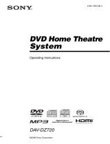 Sony DAV-DZ720 Operating instructions