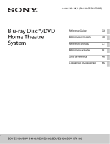 Sony BDV-E2100 User guide