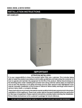 Nordyne B6VM Series Installation Instructions Manual