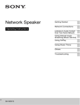 Sony SA-NS510 Operating instructions