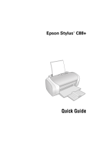Epson C11C617001 - Stylus C88 Color Inkjet Printer Quick Manual