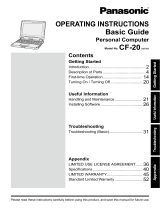 Panasonic CF-20 series Operating Instructions Manual