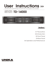 Unika TD-14000 Owner's manual