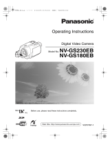 Panasonic NVGS180EB Operating instructions