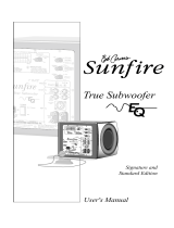 Sunfire True Subwoofer EQ User manual