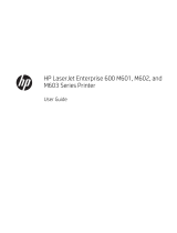 HP LaserJet Enterprise 600 Printer M601 series User guide