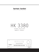 Harman Kardon HK 3380 Owner's manual