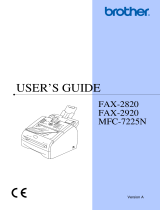 Brother Intelli FAX-2820 User manual