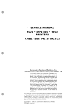 Commodore MPS-802 User manual