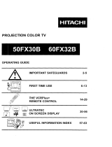 Hitachi 50FX30B Owner's manual