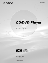 Sony DVP-C670D Operating instructions