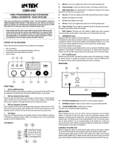 INTEK CBM-450 Owner's manual