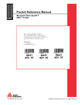 Avery Dennison 9493 Printer Reference guide