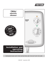Triton Topaz T80si Installation And Operating Instructions Manual