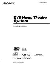 Sony DAV-DX170 User manual