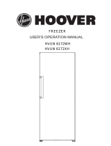 Hoover HVUN 6172WH FREEZZER WHT User manual