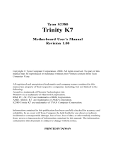 Tyan TRINITY K7 User manual