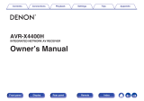 Denon AVR-X4400H User guide