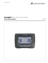 Gossen MetraWatt MAVOWATT 230, 240, 270 Operating instructions