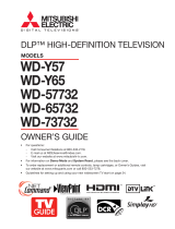 Mitsubishi Electric WD-Y57 Owner's manual