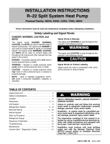 International comfort products N2H3 Series Installation Instructions Manual