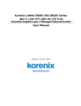 Korenix JetNet 7850G-2XG User manual