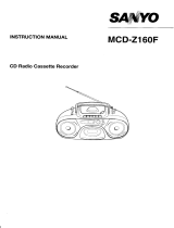 Sanyo MCD-Z160F User manual