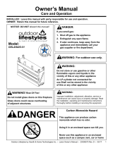 MONESSEN Lanai Gas Outdoor Fireplace Owner's manual