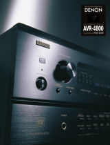 Denon AVR-4800 Quick start guide