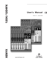 Behringer XENYX 1204FX User manual