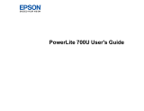 Epson PowerLite 700U User guide