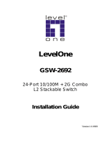 LevelOne GSW-2692 Installation guide