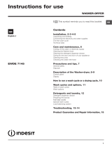 Indesit IWDE7125S(UK) User guide