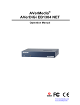 AVerMedia Technologies EB1304 NET User manual