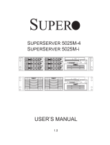 Supermicro 5025M-4 User manual